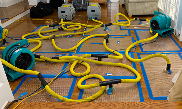 Professional Flood Damage Restoration technician working in Visalia, CA